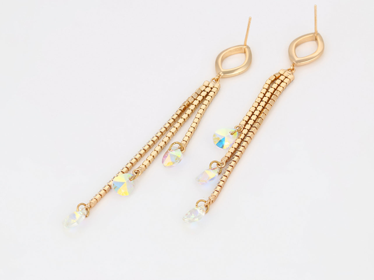 Tassel Earrings with Dangle Drops