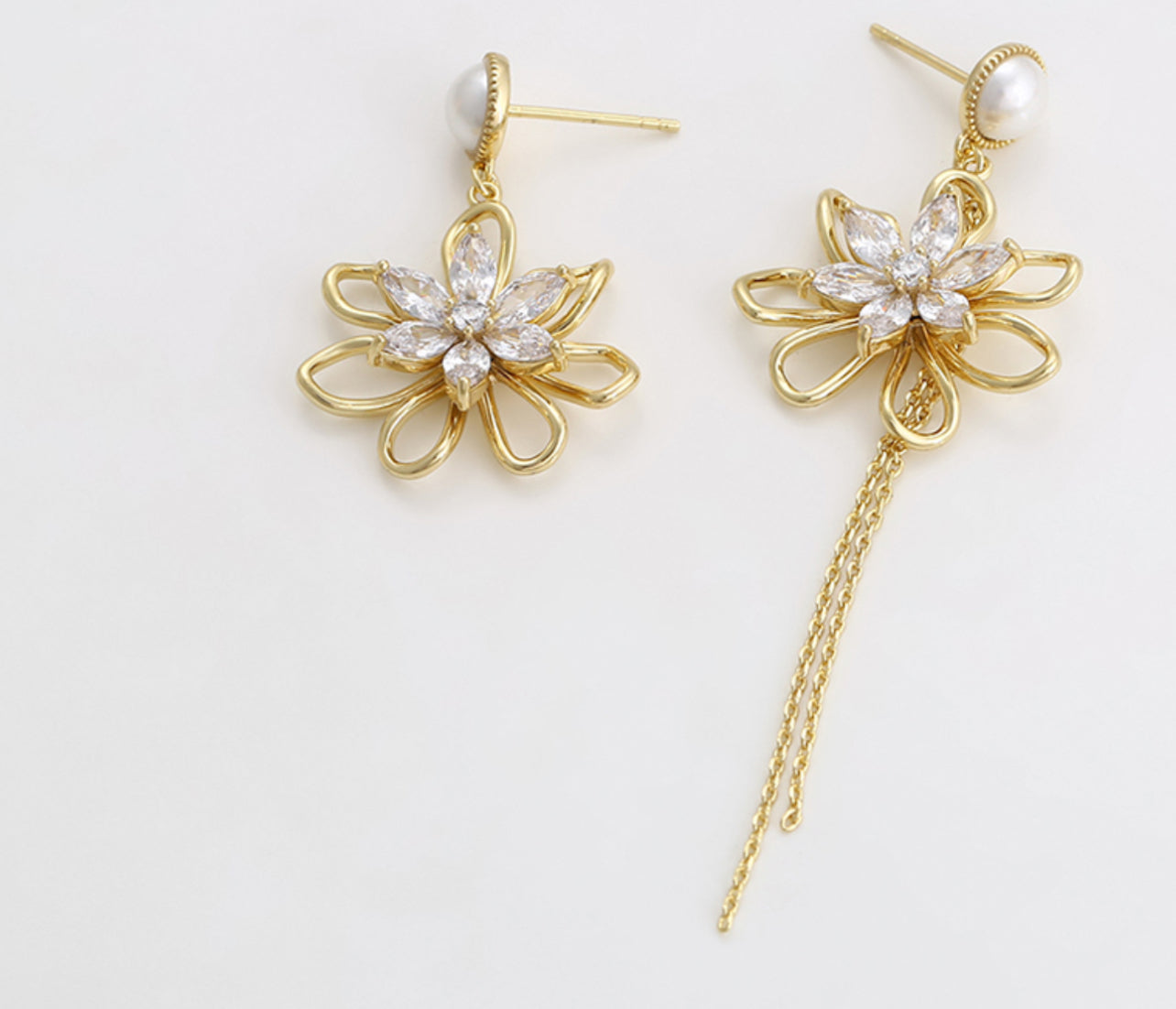 Flower Mismatched Earrings