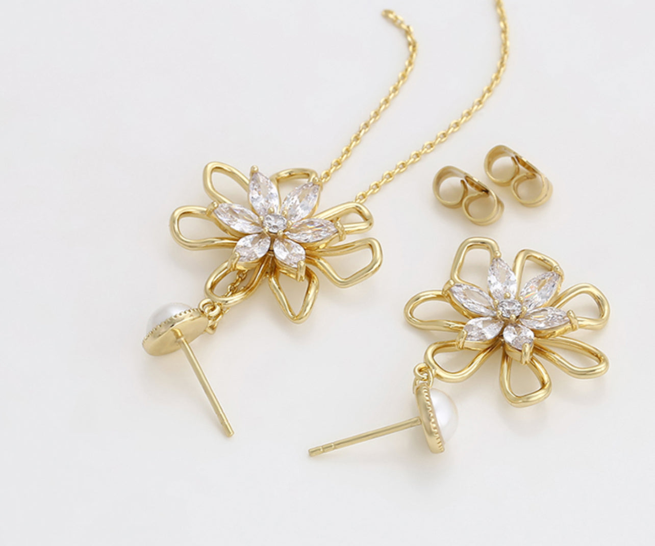 Flower Mismatched Earrings