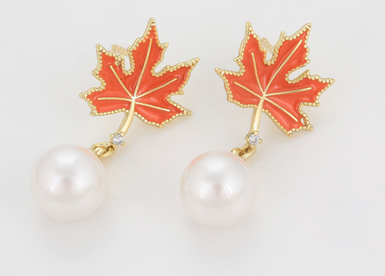 Maple Leaf Earrings